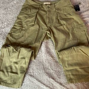 NWT Lucky Brand Relaxed Military Cargo Pant Olive size 12.